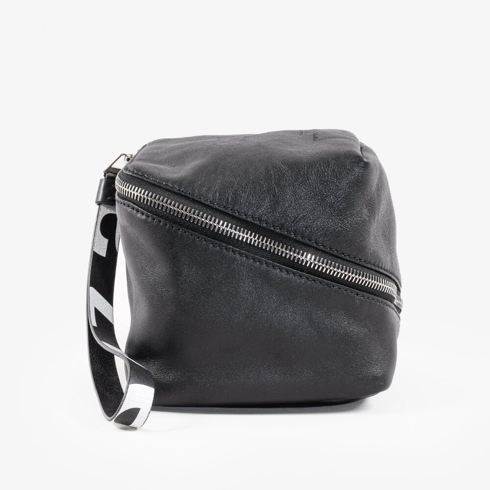 Proenza Schouler F/W17 Black Leather Cube Clutch